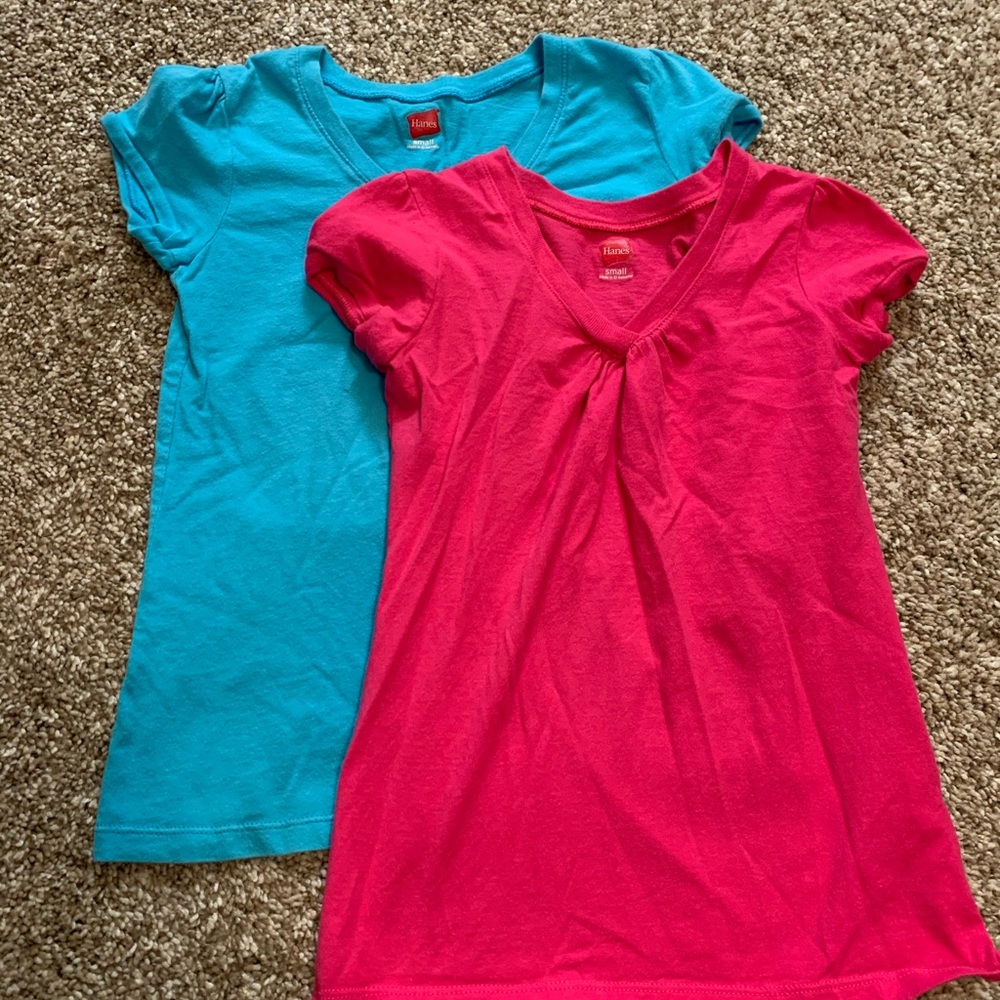 Girls Hanes Shirts - Size Small
